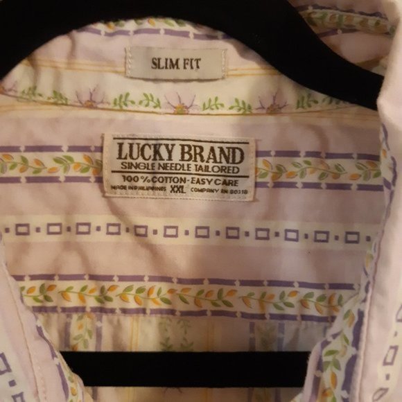 Lucky Brand Striped Floral Dress Shirt - Picture 2 of 7